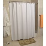Vintaff Embossed Taffeta Finish Shower Curtain, 36"x77", White